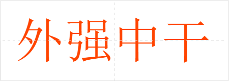 外强中干