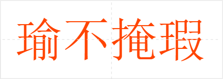 瑜不掩瑕