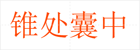 锥处囊中