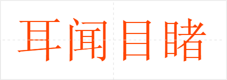 耳闻目睹