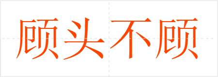 顾头不顾尾