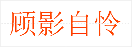 顾影自怜