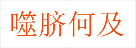 噬脐何及